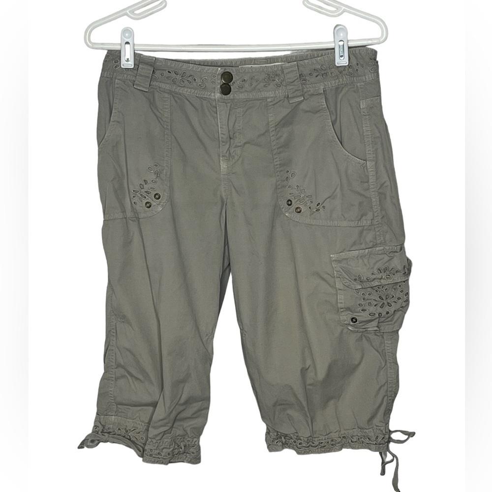 Hei Hei Tan EyeletTan Capris Sz 8